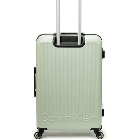 Calvin Klein Green Hardshell Spinner Suitcase - Picture 3 of 9